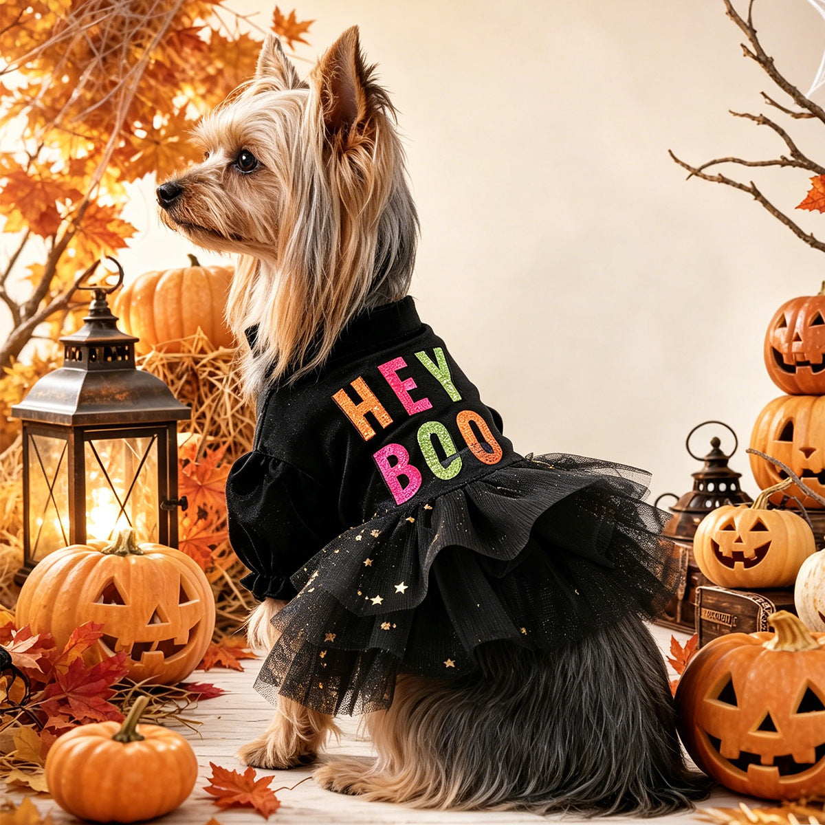 Pet Clothing for Small Dogs and Cats Halloween Princess Tulle Dress, Cute Outfit for Small Pets