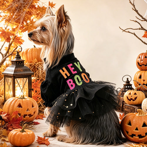 Pet Clothing for Small Dogs and Cats Halloween Princess Tulle Dress, Cute Outfit for Small Pets