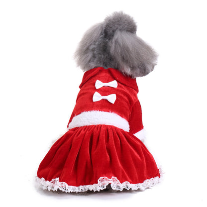 Pet clothes Christmas pet supplies outdoor dog walking clothes