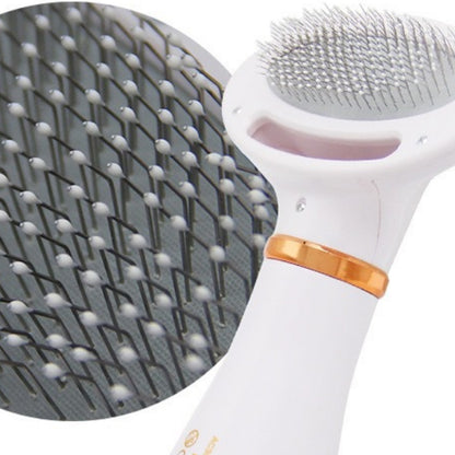 Two-In-One Pet Hot Air Comb Pet Hair Dryer Blowing Hair Cleaning Cat And Dog Pet Hair Comb Pet Brush Comb