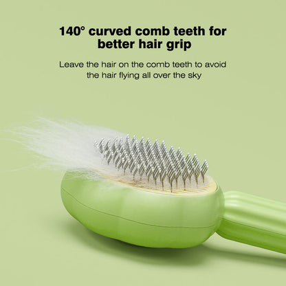 New Sunflower Pet Comb Cat Comb Pet Brush Pet Self-Cleaning Needle Comb Pet Hair Remover Pet Comb