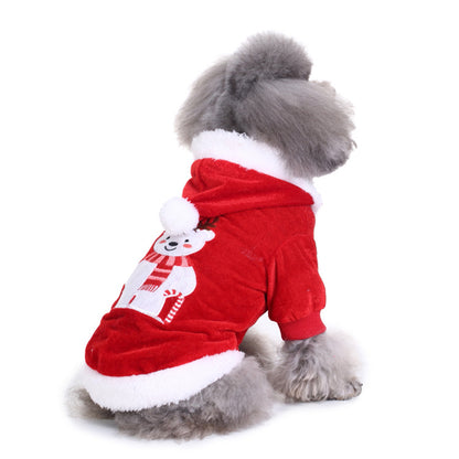 Pet clothes Christmas pet supplies outdoor dog walking clothes