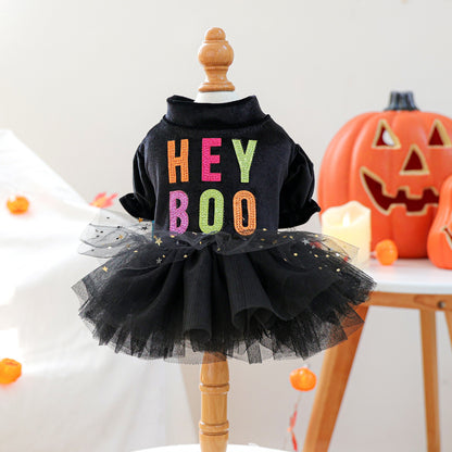 Pet Clothing for Small Dogs and Cats Halloween Princess Tulle Dress, Cute Outfit for Small Pets