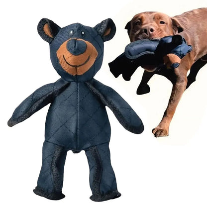 Mighty Bear Pet Soundmaking Toy Plush Interactive Dog Toy Grinding Cleaning Teeth Anti Bite Abreact Plaything Bear Pets Supplies