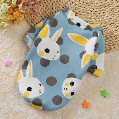 Pet Dog Costume Cute Animal Printed Pet Coat Cotton Soft Pullover Dog Shirt Jacket Sweatshirt Cat Sweater Pets Clothing Outfit