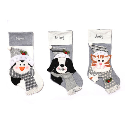 Christmas pendants, pets, dogs, cats, Christmas socks, gift bags, holiday decoration and decoration supplies